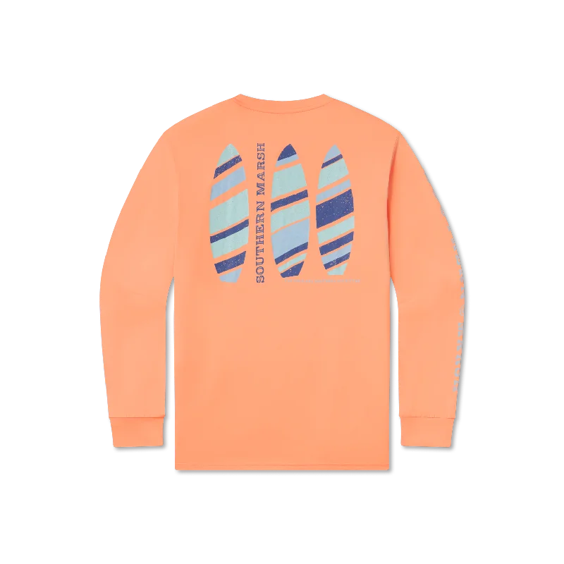 FieldTec™ Featherlight Tee - Surf Trio - Long Sleeve Front Pockets Side Pockets Patch Pockets FieldTec™ Featherlight Tee - Surf Trio - Long Sleeve Front Pockets Side Pockets Patch Pockets