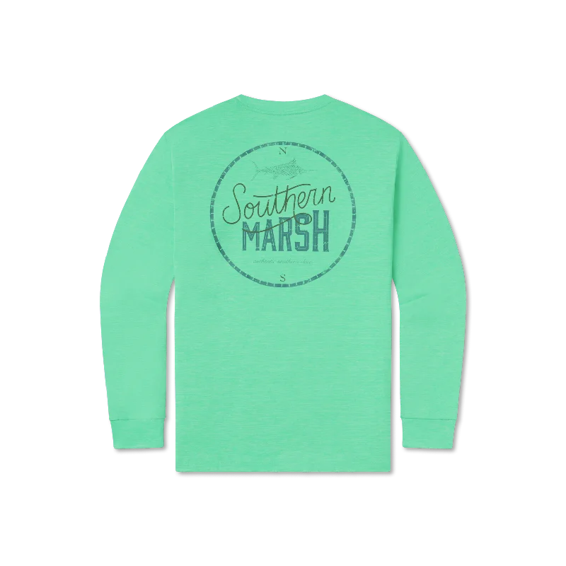 FieldTec™ Heathered Performance Tee - Marlin Time - Long Sleeve Zippered Front Buttoned Front Snap Front FieldTec™ Heathered Performance Tee - Marlin Time - Long Sleeve Zippered Front Buttoned Front Snap Front