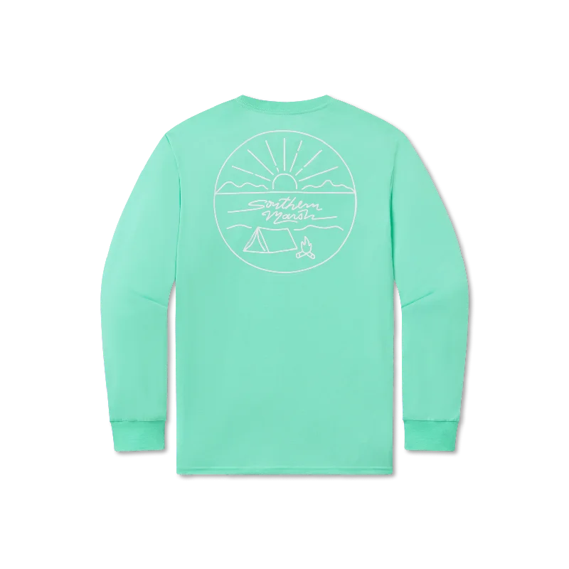 FieldTec™ Comfort Tee - Base Camp - Long Sleeve V-Neck T-Shirt Long Sleeve Cotton