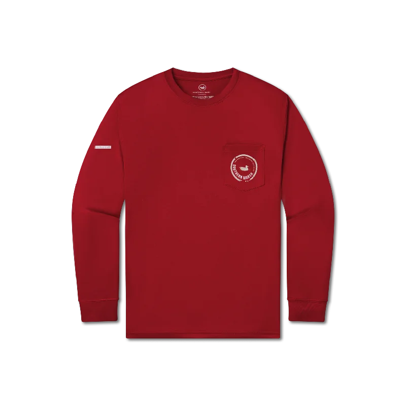 FieldTec™ Pocket Tee - Long Sleeve Asymmetrical Pockets Print