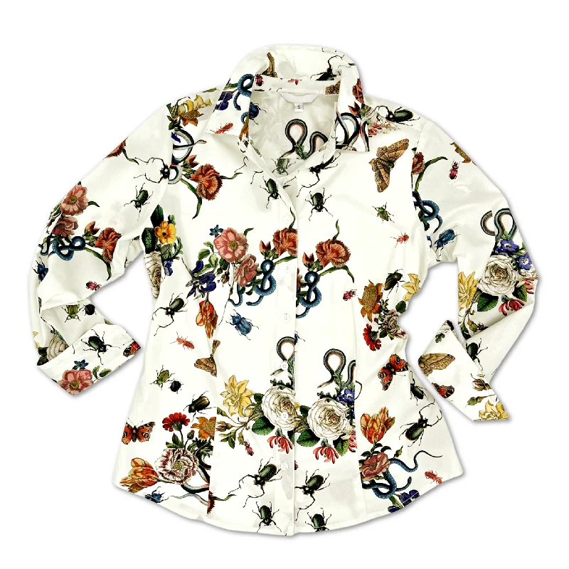 Ivory Grand Botanical Ladies Shirt