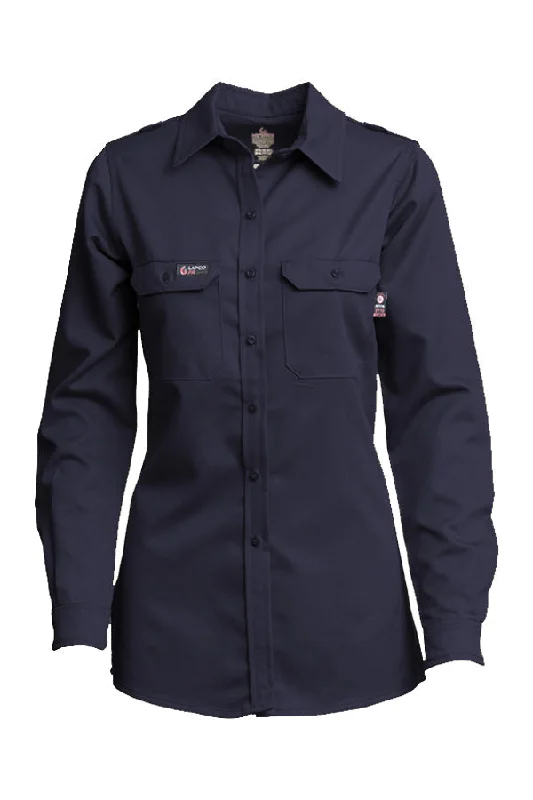 Ladies FR DH Uniform Shirts | made with 6.5oz. Westex® DH | Navy