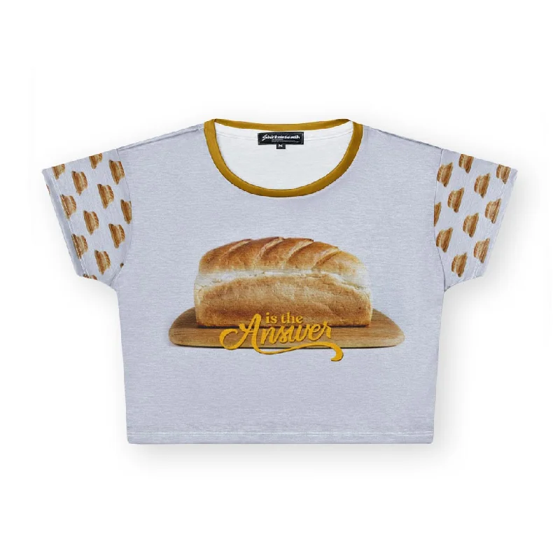 Loaf is the Answer Womens Crop Tee