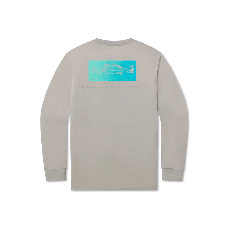 FieldTec™ Comfort Tee - Trout Fade - Long Sleeve Print Jacquard Patchwork