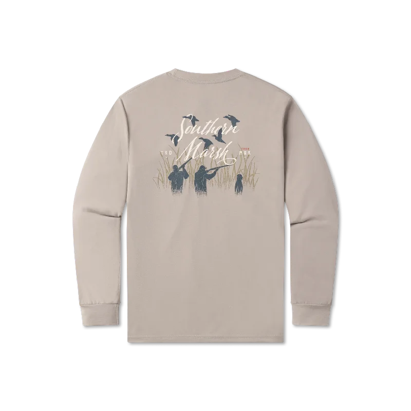 FieldTec™ Comfort Tee - Morning Flyover - Long Sleeve Graphic T-Shirt Round Neck Polyester FieldTec™ Comfort Tee - Morning Flyover - Long Sleeve Graphic T-Shirt Round Neck Polyester