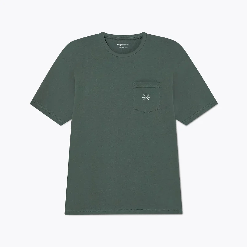Pocket Tee Thyme Green Lace Blend Ribbed Blend Corduroy Blend