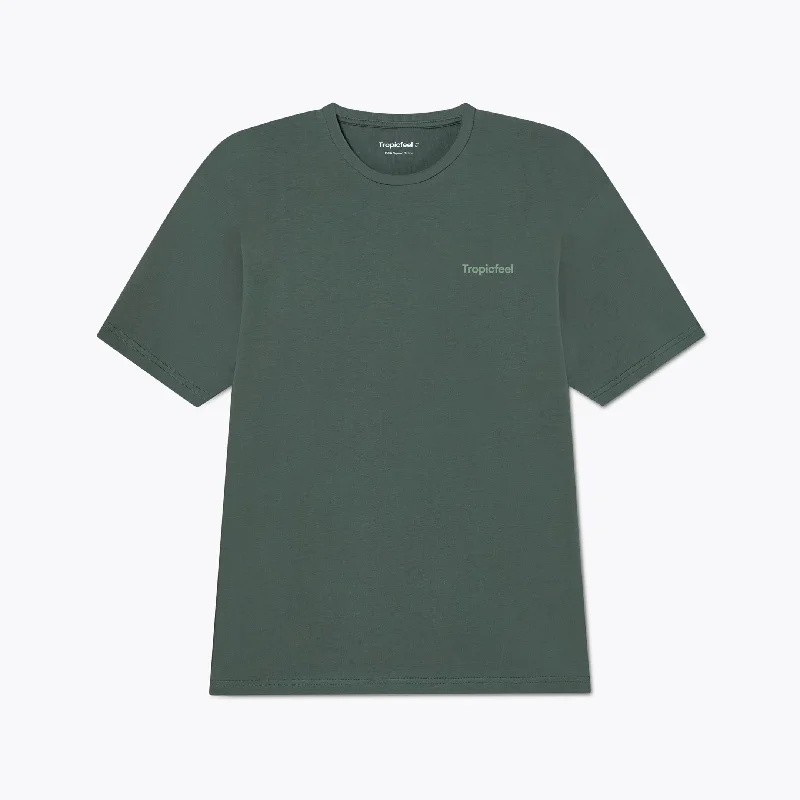 Core Tee Thyme Green Houndstooth Herringbone Solid