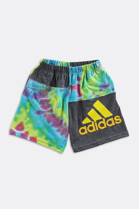 Unisex Rework Adidas Patchwork Tee Shorts - Women-XS, Men-XXS Mesh Fabric Canvas Fabric Denim Fabric Unisex Rework Adidas Patchwork Tee Shorts - Women-XS, Men-XXS Mesh Fabric Canvas Fabric Denim Fabric