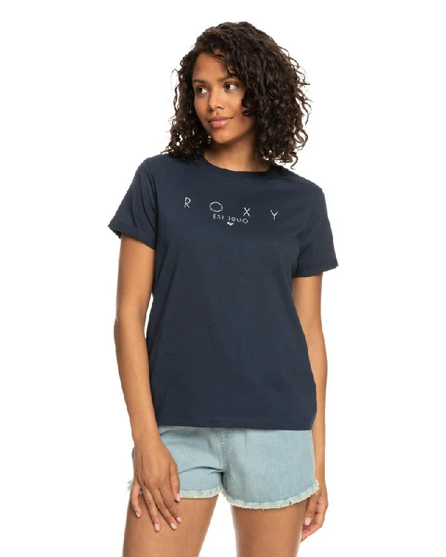 Roxy Noon Ocean Word Tee Cozy Warm Stylish