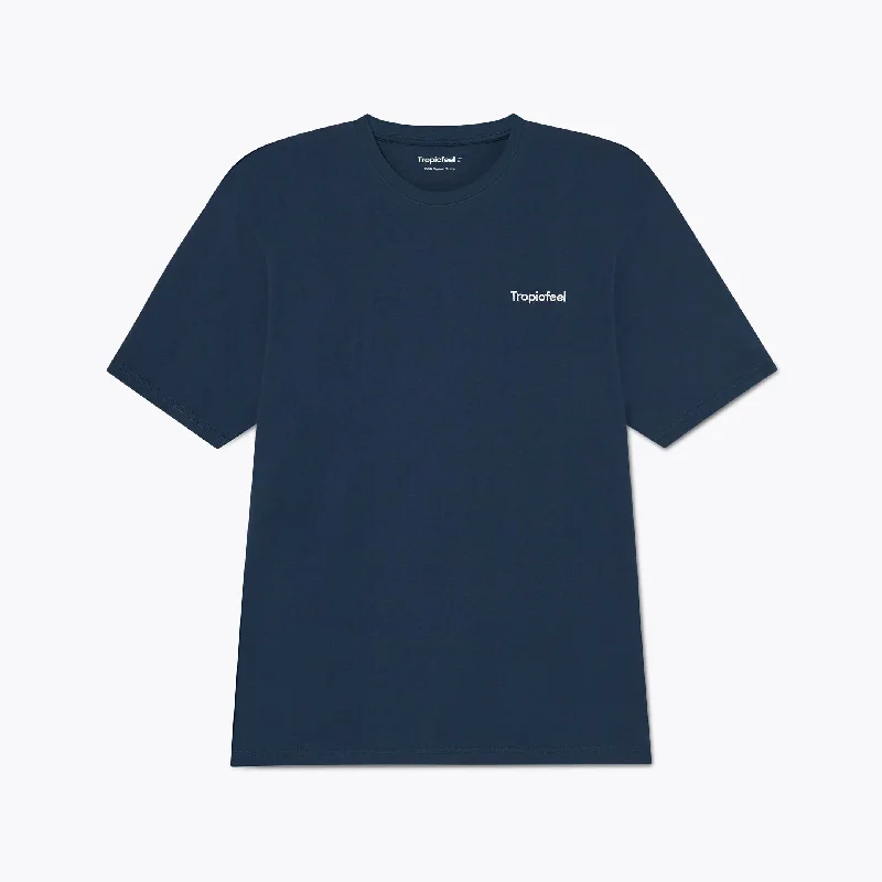 Tropicfeel Tee Midnight Navy Hooded Caped Shawl Collar