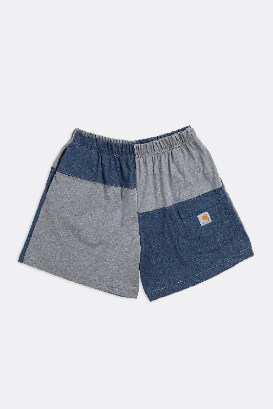 Unisex Rework Carhartt Patchwork Tee Shorts - M Rayon Fabric Velvet Fabric Corduroy Fabric Unisex Rework Carhartt Patchwork Tee Shorts - M Rayon Fabric Velvet Fabric Corduroy Fabric