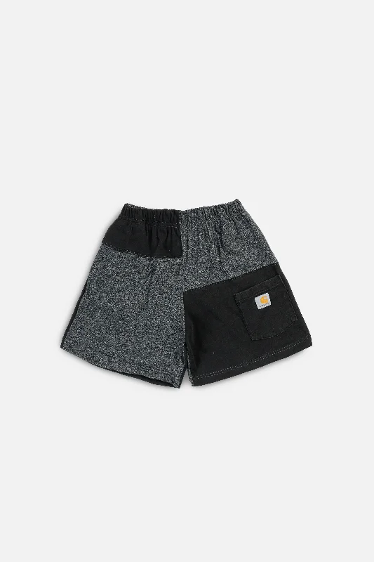Unisex Rework Carhartt Patchwork Tee Shorts - S Chenille Blend Fleece Blend Nylon Blend Unisex Rework Carhartt Patchwork Tee Shorts - S Chenille Blend Fleece Blend Nylon Blend