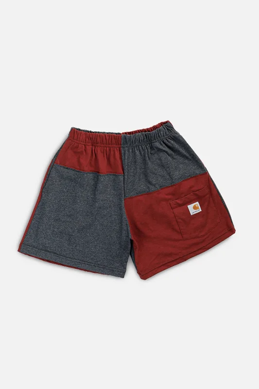 Unisex Rework Carhartt Patchwork Tee Shorts - S Spandex Blend Rayon Blend Denim Blend Unisex Rework Carhartt Patchwork Tee Shorts - S Spandex Blend Rayon Blend Denim Blend