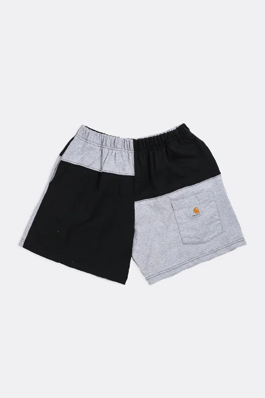 Unisex Rework Carhartt Patchwork Tee Shorts - XS, S, M, L, XL Cotton Fabric Linen Fabric Terry Fabric Unisex Rework Carhartt Patchwork Tee Shorts - XS, S, M, L, XL Cotton Fabric Linen Fabric Terry Fabric