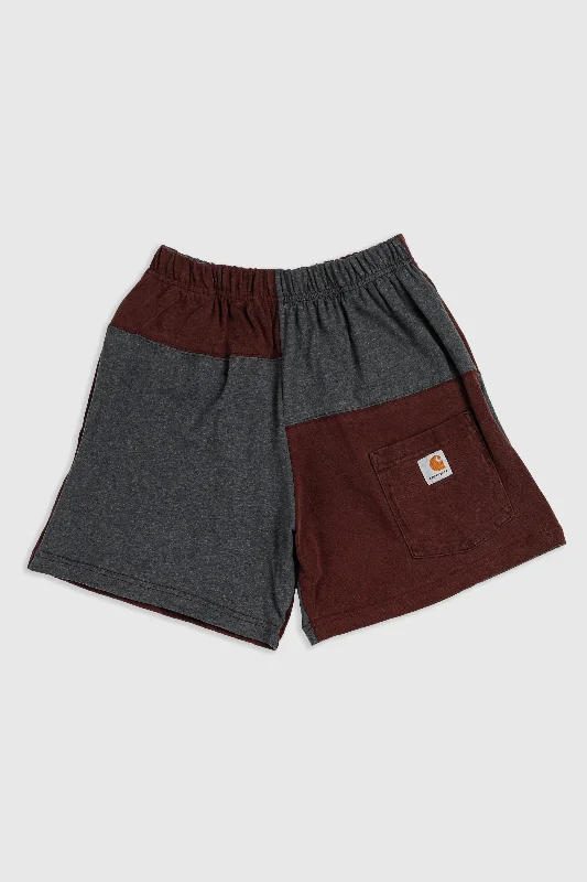 Unisex Rework Carhartt Patchwork Tee Shorts - XS Lace Blend Ribbed Blend Corduroy Blend Unisex Rework Carhartt Patchwork Tee Shorts - XS Lace Blend Ribbed Blend Corduroy Blend