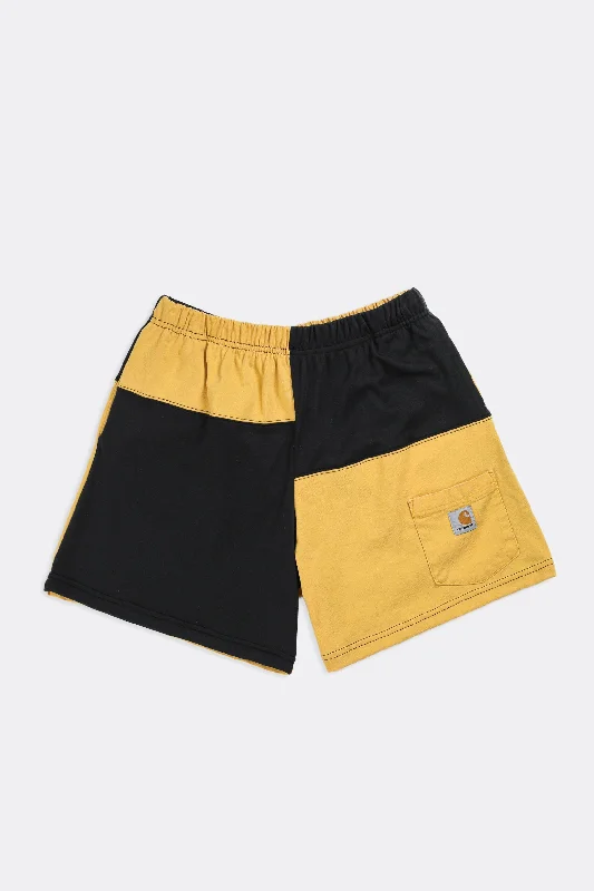 Unisex Rework Carhartt Patchwork Tee Shorts - XS, S, M, L Satin Fabric Silk Fabric Chiffon Fabric Unisex Rework Carhartt Patchwork Tee Shorts - XS, S, M, L Satin Fabric Silk Fabric Chiffon Fabric