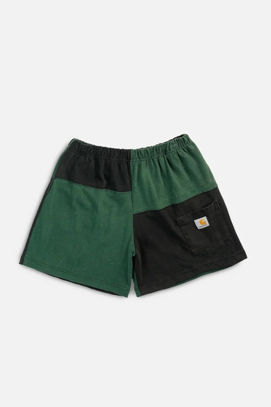Unisex Rework Carhartt Patchwork Tee Shorts - XS, S, M, L, XL Lace Blend Ribbed Blend Corduroy Blend Unisex Rework Carhartt Patchwork Tee Shorts - XS, S, M, L, XL Lace Blend Ribbed Blend Corduroy Blend