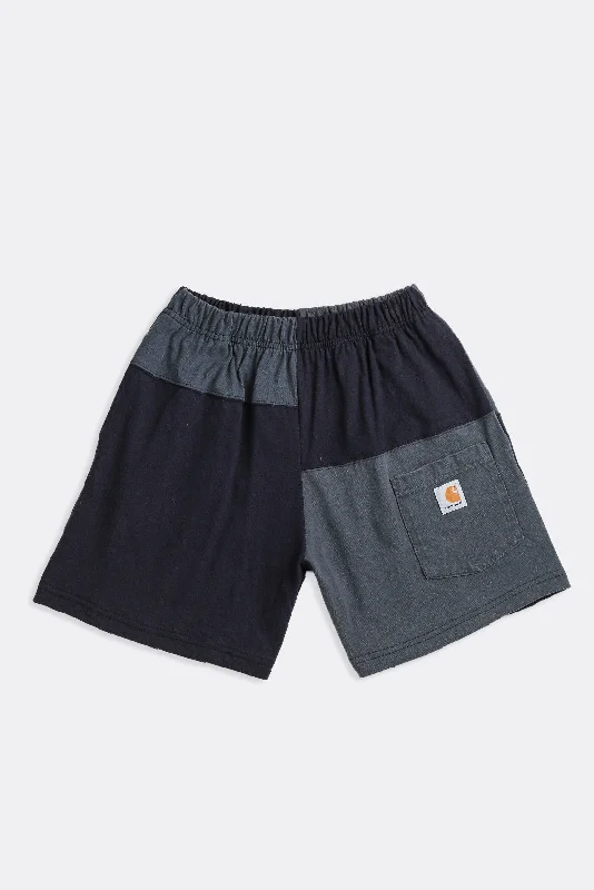 Unisex Rework Carhartt Patchwork Tee Shorts - XS, S, M, L, XL Hooded Caped Shawl Collar Unisex Rework Carhartt Patchwork Tee Shorts - XS, S, M, L, XL Hooded Caped Shawl Collar