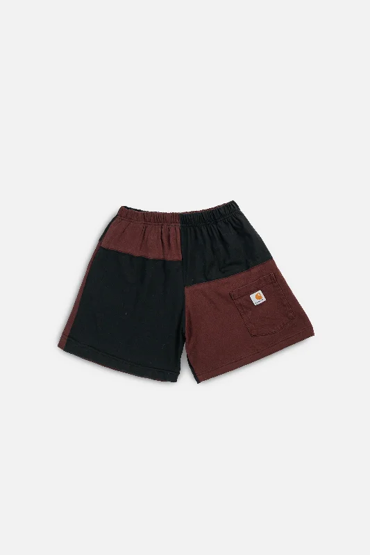 Unisex Rework Carhartt Patchwork Tee Shorts - XS, S, M, L, XL Spandex Blend Rayon Blend Denim Blend Unisex Rework Carhartt Patchwork Tee Shorts - XS, S, M, L, XL Spandex Blend Rayon Blend Denim Blend