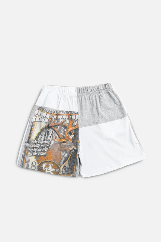 Unisex Rework Kentucky University Patchwork Tee Shorts - M Modern Contemporary Chic