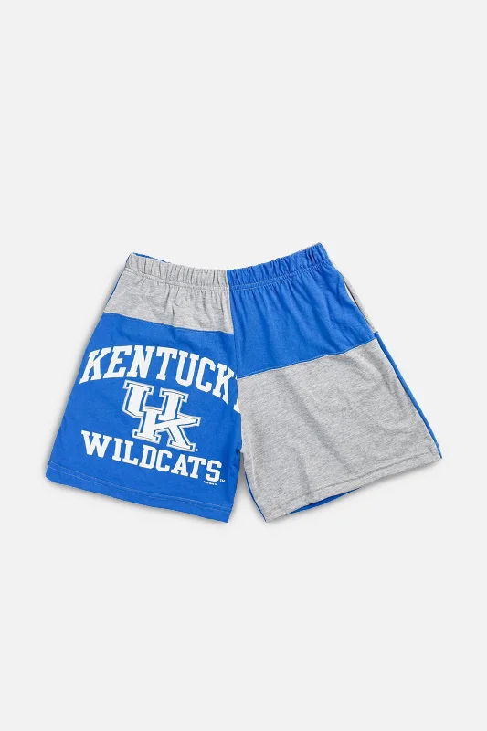 Unisex Rework Kentucky University Patchwork Tee Shorts - M Elasticated Padded Insulated Unisex Rework Kentucky University Patchwork Tee Shorts - M Elasticated Padded Insulated