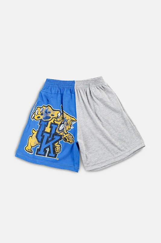 Unisex Rework Kentucky University Tee Shorts - XS V-Neck T-Shirt Long Sleeve Cotton