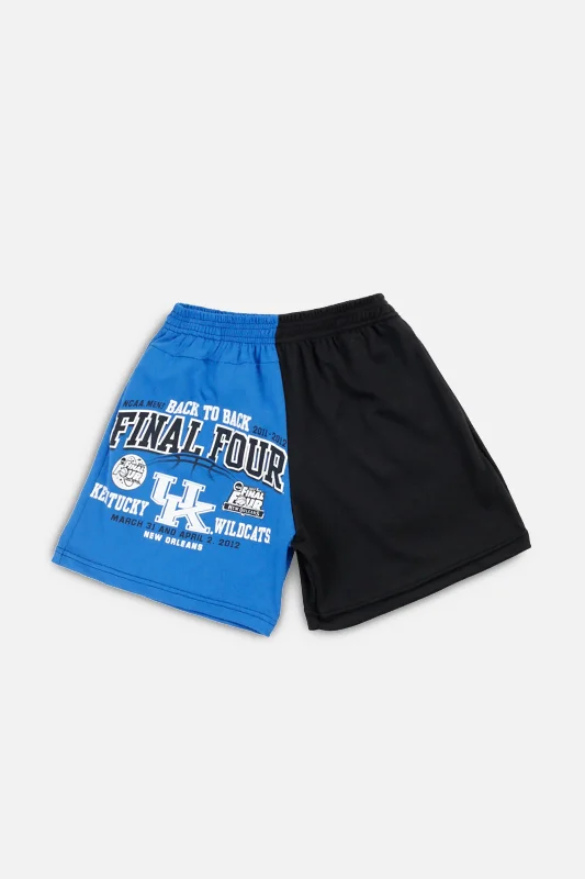 Unisex Rework Kentucky Wildcats Basketball Tee Shorts - XS Front Pockets Side Pockets Patch Pockets Unisex Rework Kentucky Wildcats Basketball Tee Shorts - XS Front Pockets Side Pockets Patch Pockets