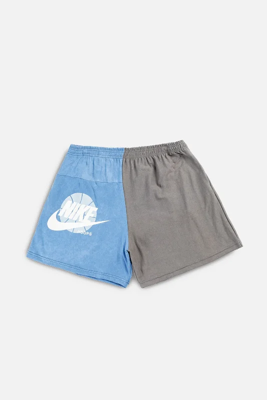 Unisex Rework Nike Basketball Tee Shorts - XXL Anti-Pilling Machine Wash Handmade