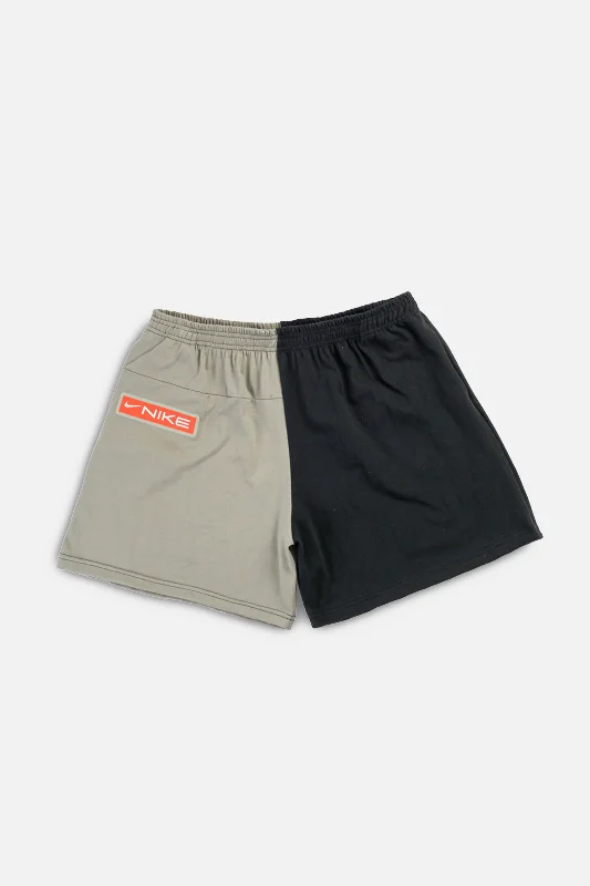 Unisex Rework Nike Tee Shorts - XXL Houndstooth Herringbone Solid