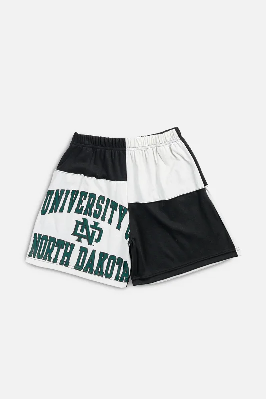 Unisex Rework North Dakota University Patchwork Tee Shorts - M Zippered Buttoned Snapped Unisex Rework North Dakota University Patchwork Tee Shorts - M Zippered Buttoned Snapped