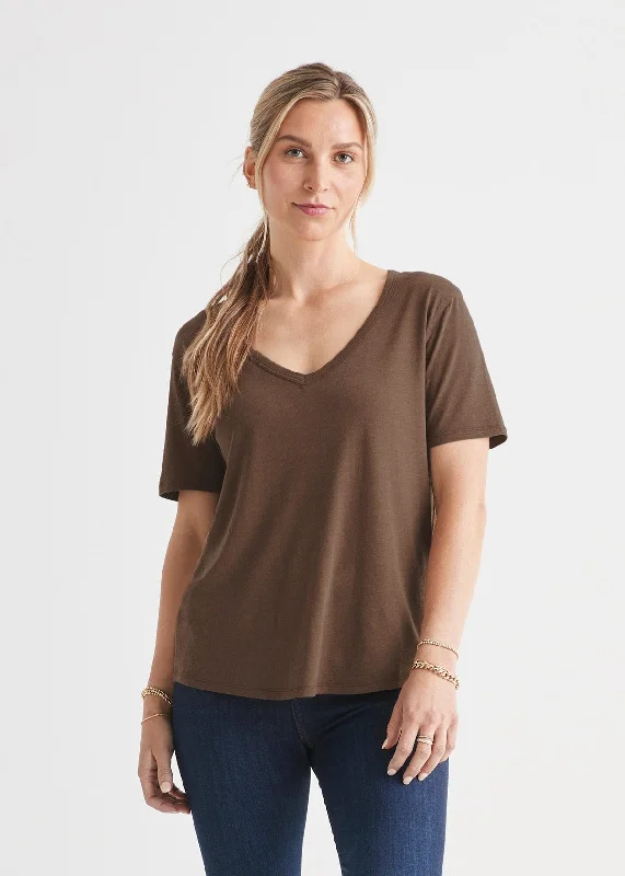 The Only Tee V-Neck - Mocha