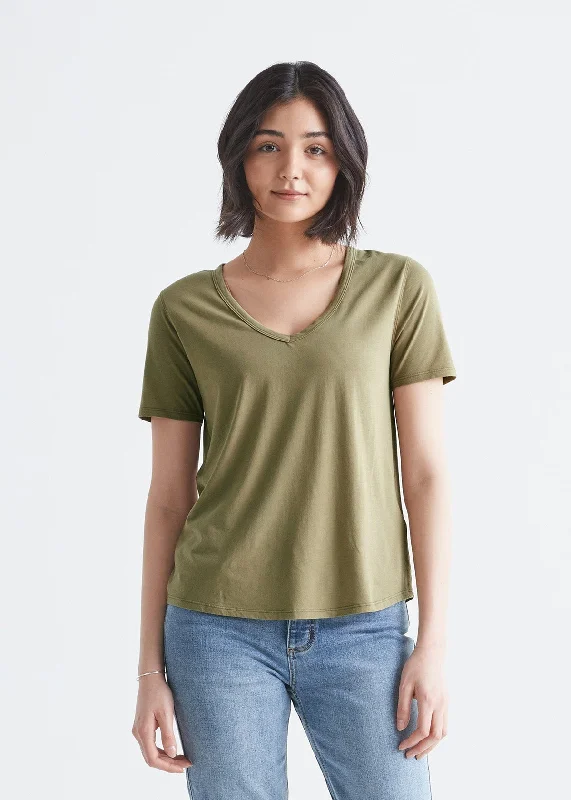 The Only Tee V-Neck - Olive