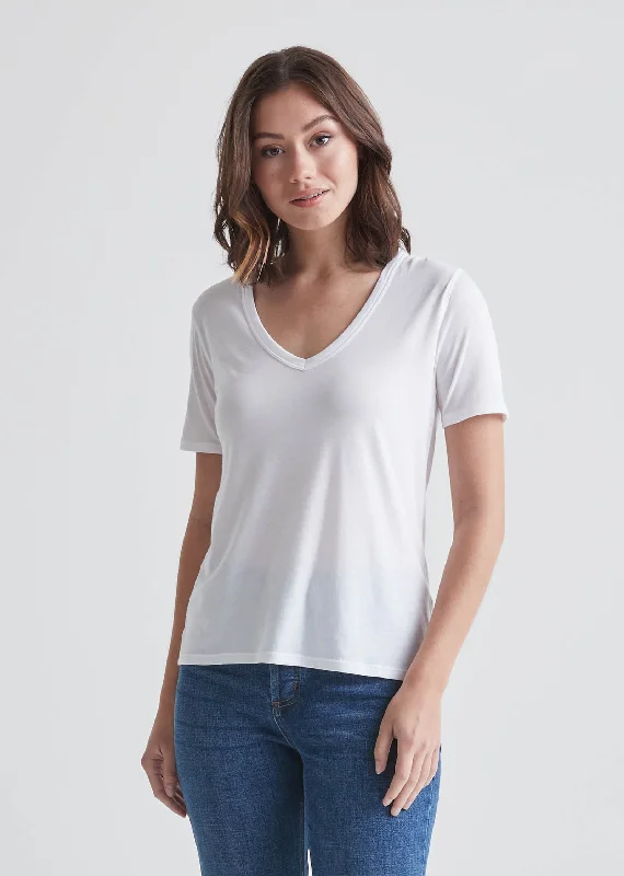 The Only Tee V-Neck - White