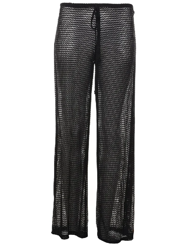 Black Trousers - W26 L31 Trousers Office Stylish