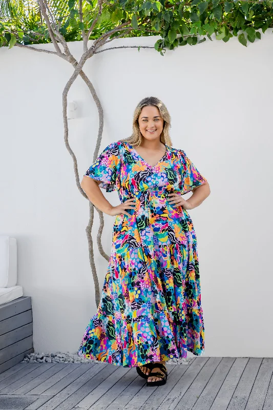 Bonnie Dress in Electric Zee by Kasey Rainbow