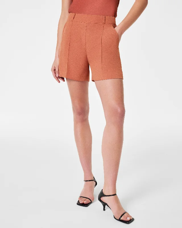 Carefree Crepe Trouser Short, 6" Trousers Formal Black