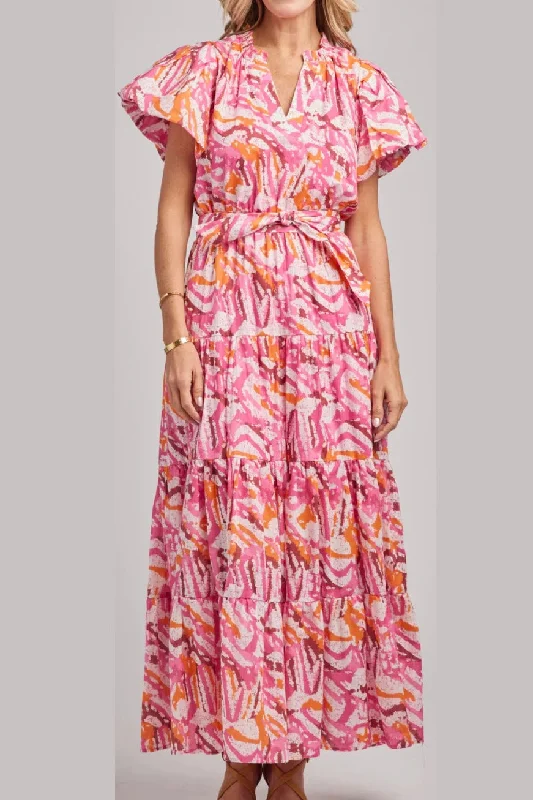 Fizz Dress - Pink/Orange - FINAL SALE