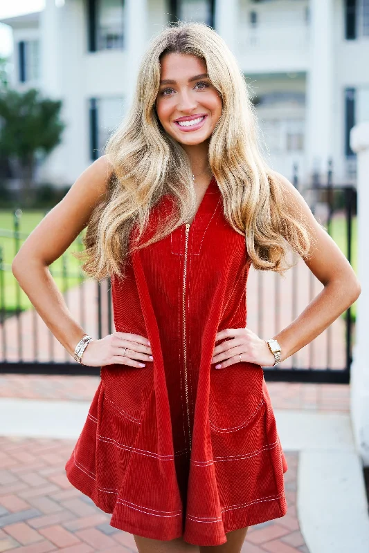 Heidi Dress - Rust