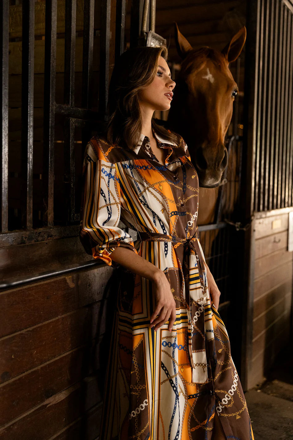 Jane Dress - Equestrian - FINAL SALE
