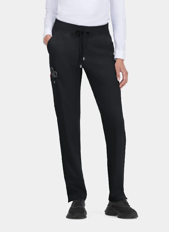 Koi Cureology Atria Scrub Trousers - Black Trousers Elastic Waist Soft