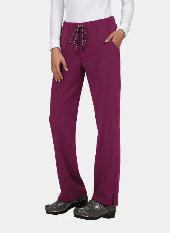 Koi Next Gen Everyday Hero Scrub Trousers - Wine Trousers Fleece Cozy