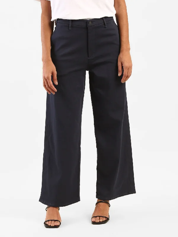 Women's High Rise Wide Leg Trousers Trousers sophisticated sleek