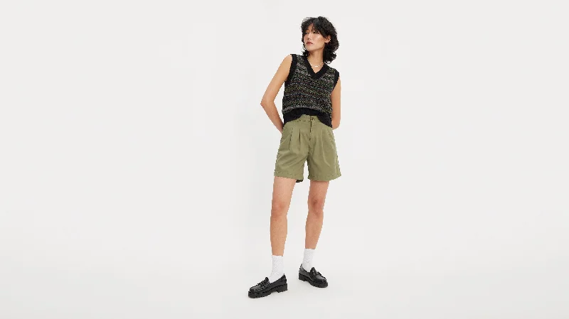 Levi's® Women's Pleated Trouser Shorts Trousers Pleated Formal