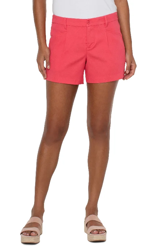 Liverpool High Rise Trouser Shorts (Watermelon) Trousers Office Stylish