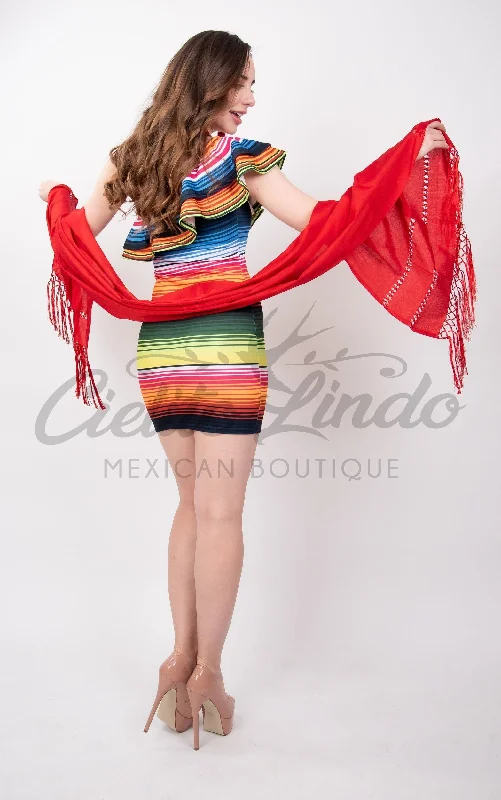 Serape Dress Printed