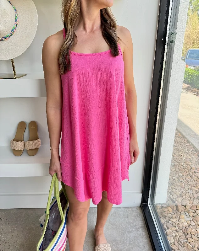 Tropical Pink Cami Dress