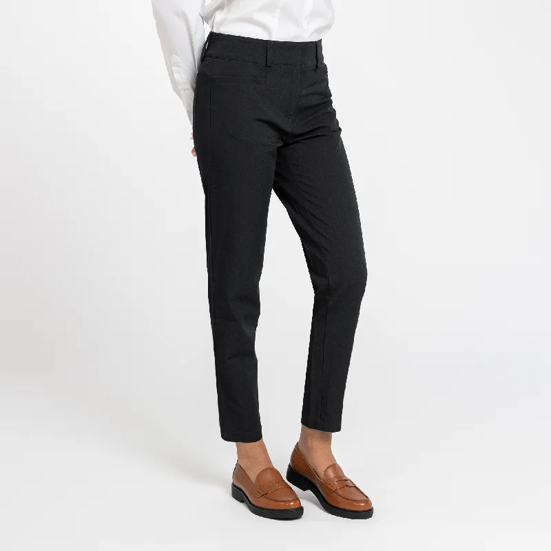 Women's Black Slim Tech Trouser Trousers practical durable