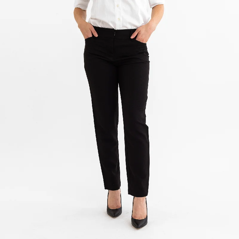 Women's Black Tech Trouser Trousers luxurious premium