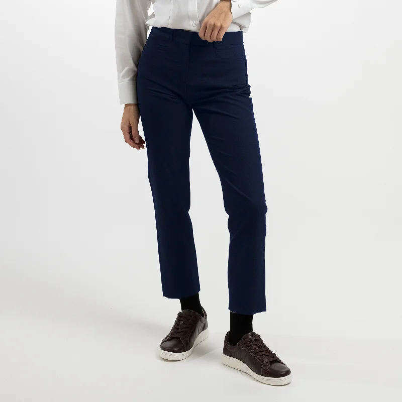 Women's Navy Slim Tech Trouser Trousers versatile functional