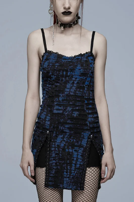 Abstract Print Women's Gothic Slip Dress 2 Colors